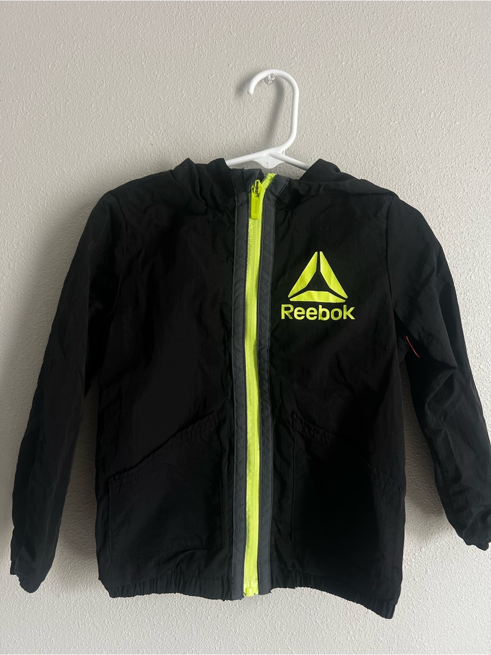 Reebok Toddler Black Neon Yellow Jacket